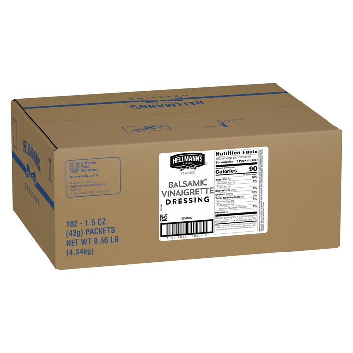 Hellmanns Classics Balsamic Portion Control Dressing Single Serve-1.5 oz.-102/Case