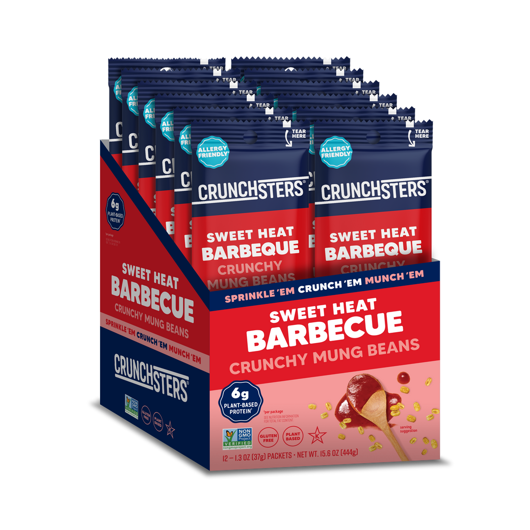 Crunchster Protein Snack Barbecue Single Serve-1.3 oz.-12/Box-6/Case