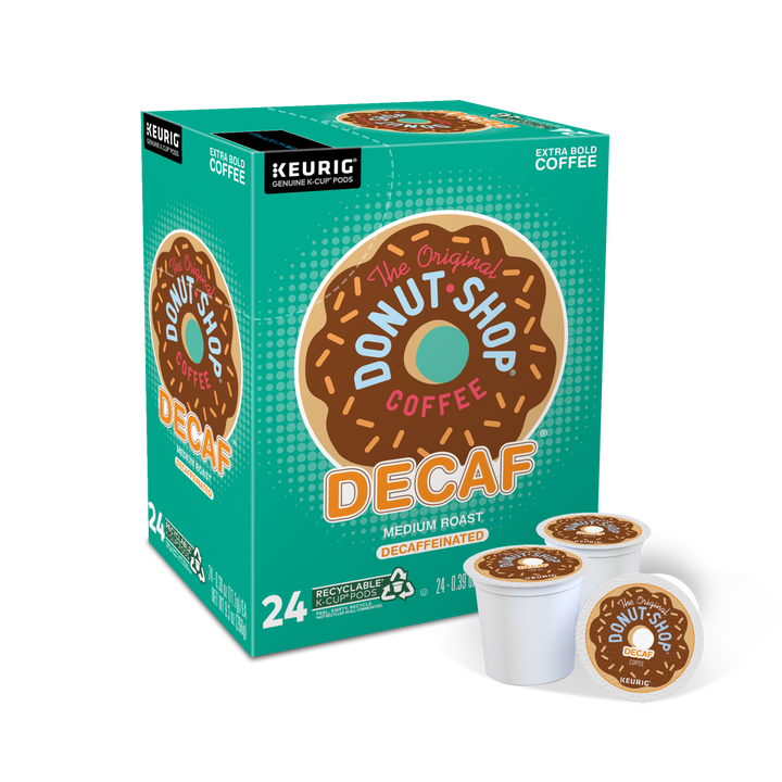 The Original Donut Shop Coffee K-Cup Pod Decaffeinated-24 Count-4/Case
