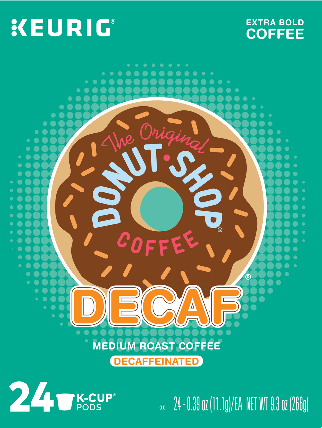 The Original Donut Shop Coffee K-Cup Pod Decaffeinated-24 Count-4/Case