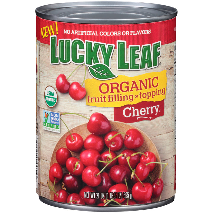 Lucky Leaf Organic Cherry Filling-21 oz.-8/Case