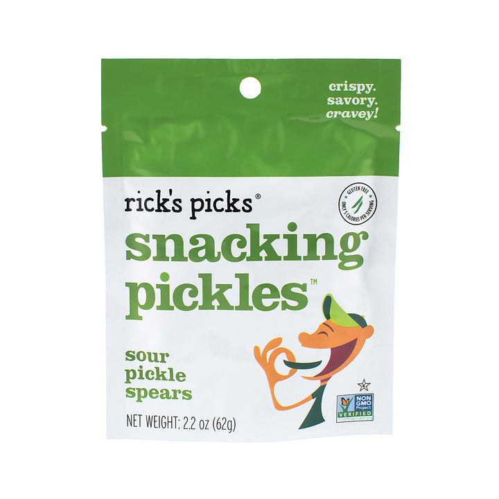 Ricks Picks Sour Pickle Spear Single Serve-2.2 oz.-12/Case