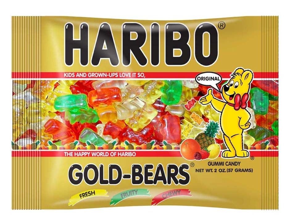 Haribo Goldbears Singles-2 oz.-24/Case
