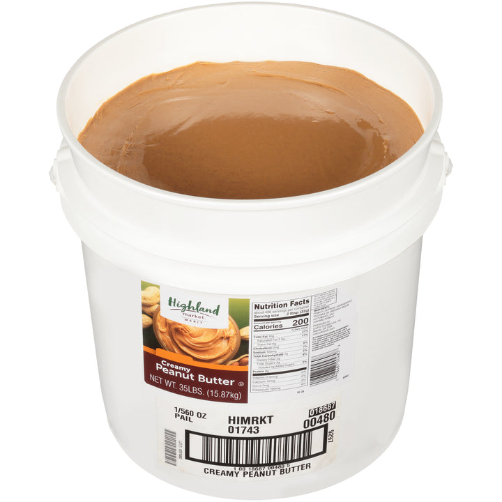 Highland Market Merit Creamy Peanut Butter-35 lbs.-1/Case