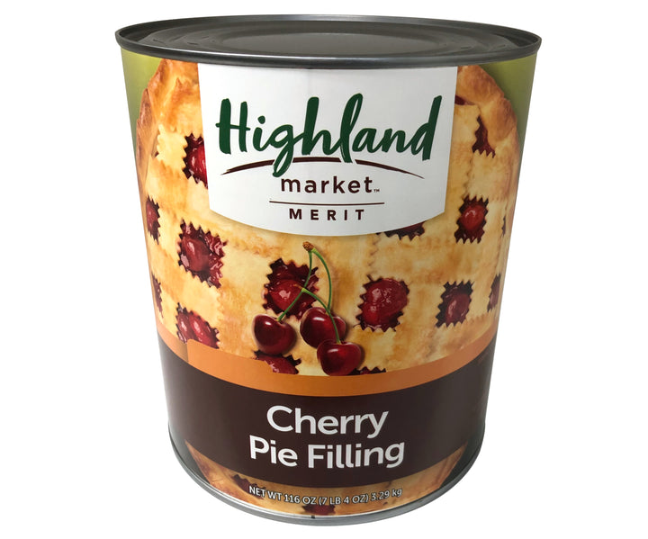 Highland Market Merit Cherry Pie Filling-116 oz.-6/Case
