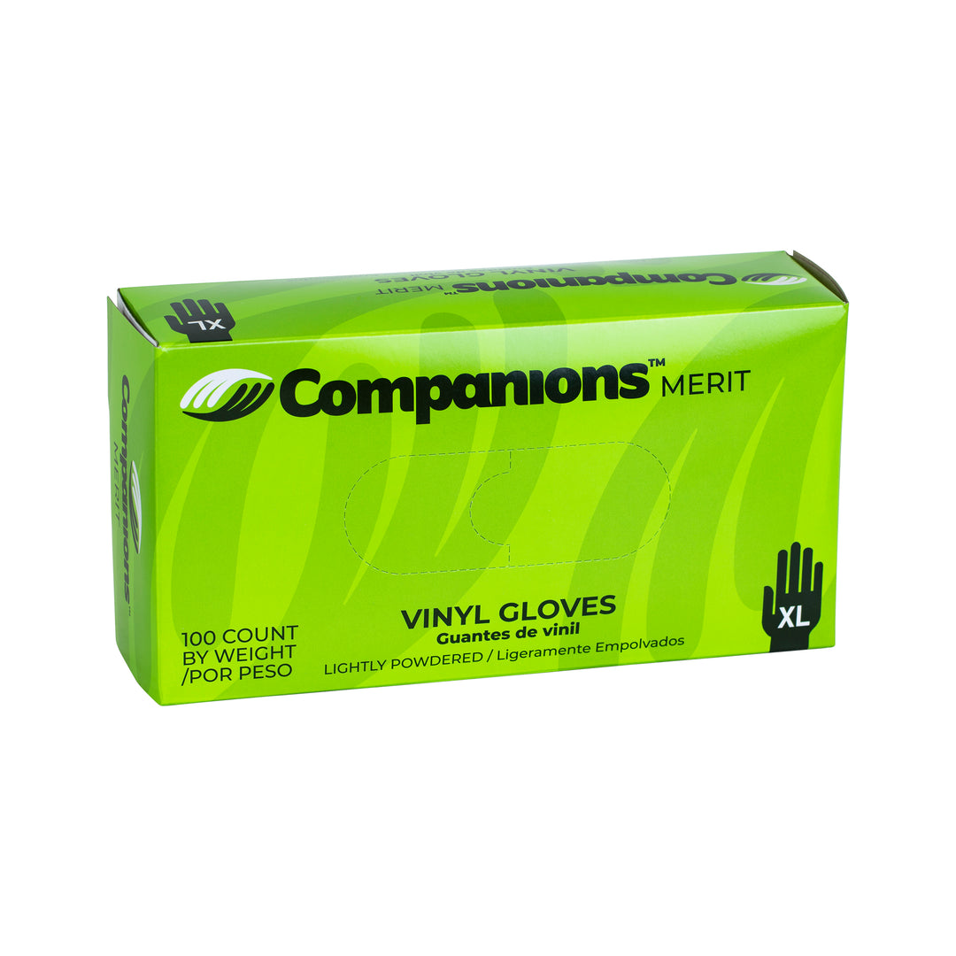 Companions Merit Powdered Extra Large Glove-100 Each-100/Box-4/Case