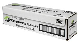Companions Essentials Value 12 Inch X 1000 Feet Foil Roll-1 Each-1/Case