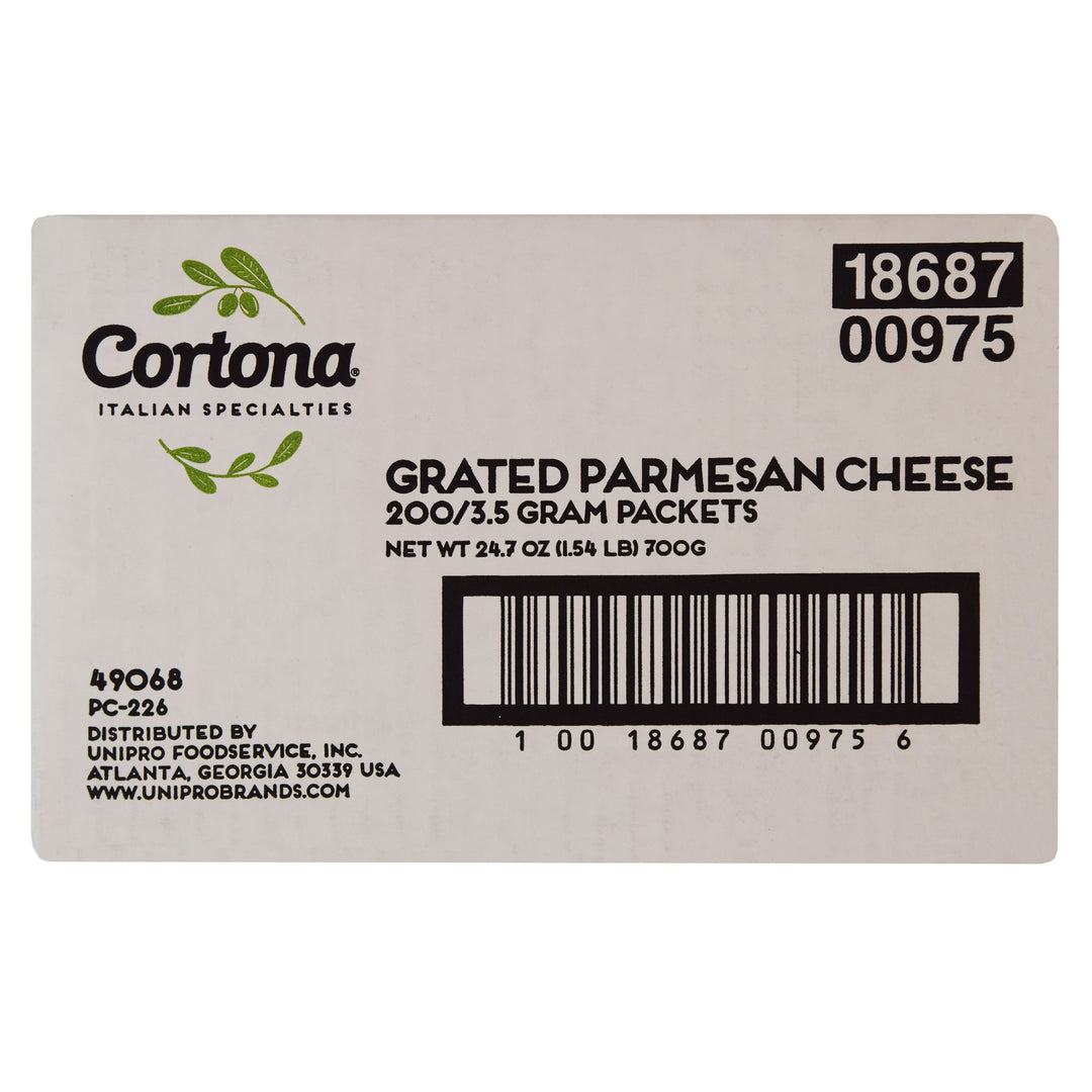 Cortona Parmesan Cheese Packets-3.5 Gram-200/Case