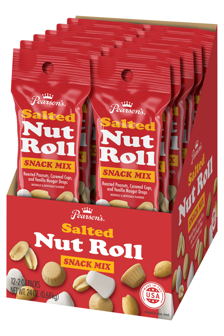 Salted Nut Roll Snack Mix Case-2 oz.-12/Box-6/Case