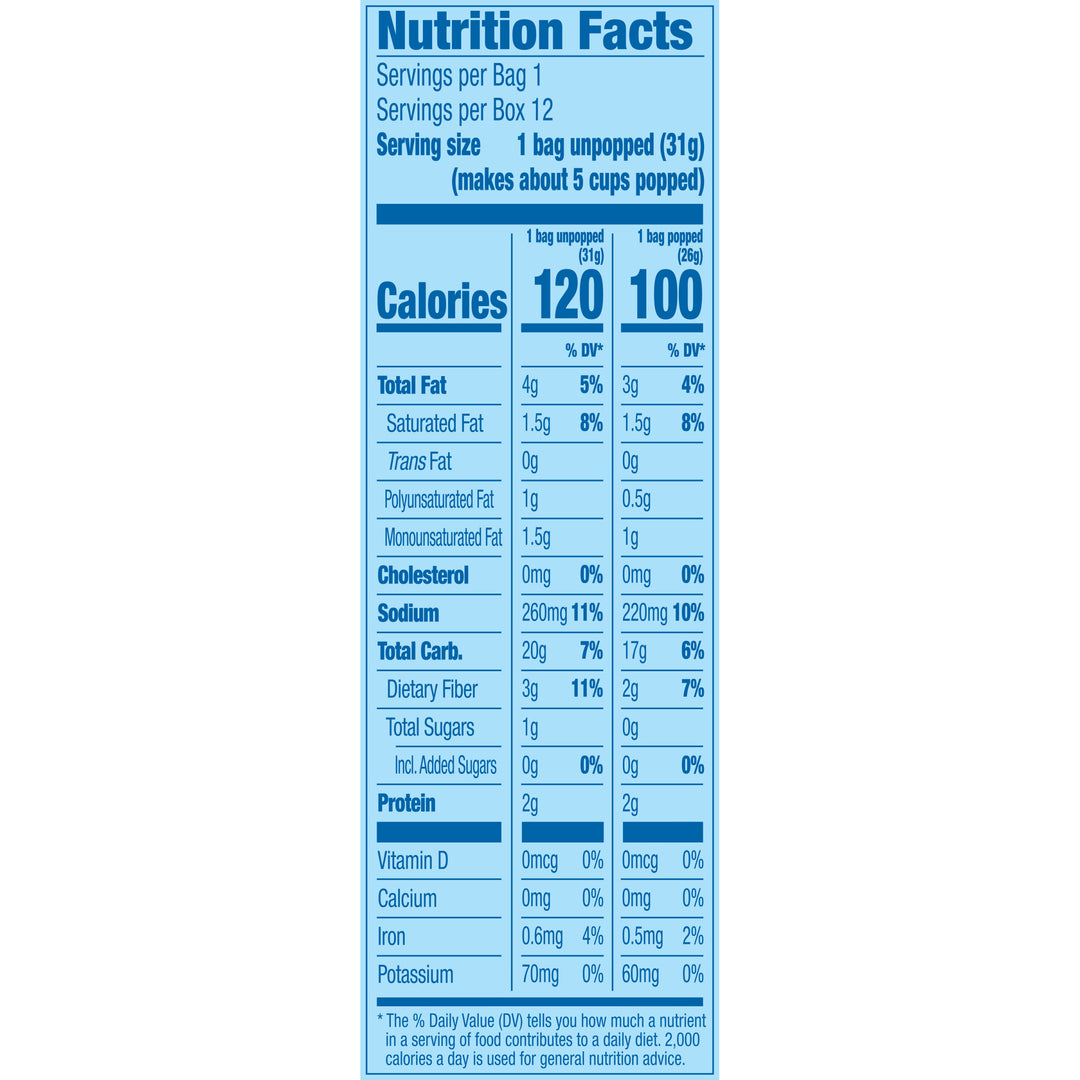 Pop Secret Microwave Popcorn-100 Calorie Butter Flavor-Snack Bags-13.4 oz.-4/Case
