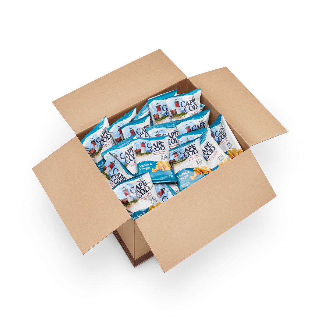 Cape Cod Sea Salt & Vinegar Kettle Chips-1.5 oz.-56/Case