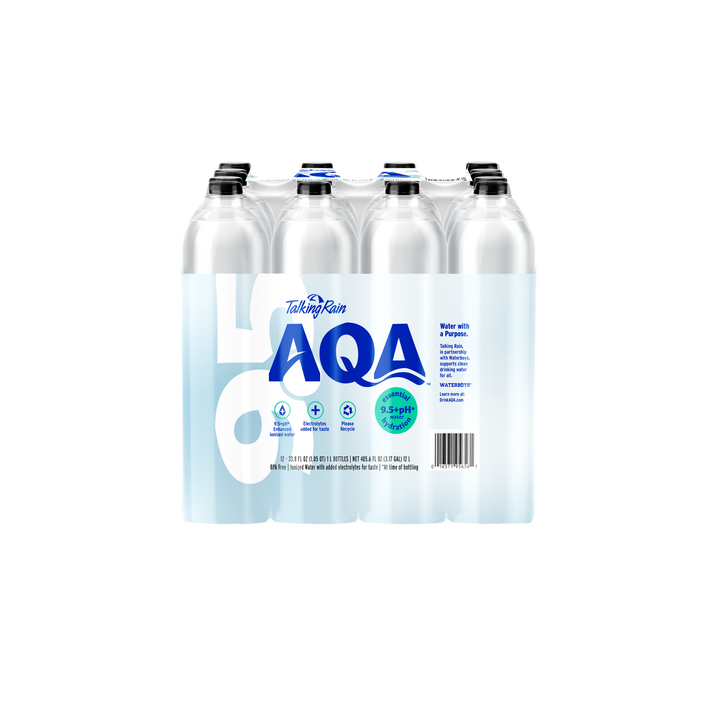 Talking Rain Tr Aqa Alkaline Water 1L (33.08Oz) Bottle Branded Film (12Pk)-33.8 fl. oz.-12/Case