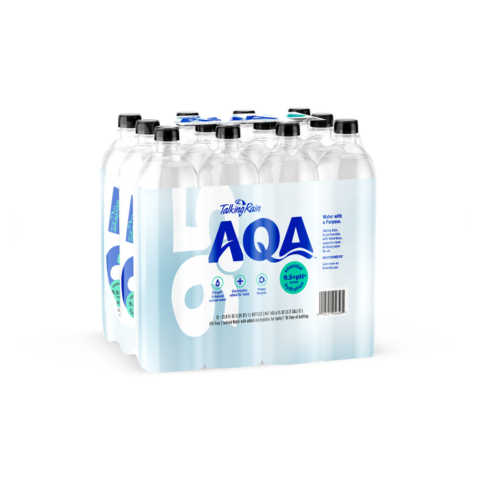 Talking Rain Tr Aqa Alkaline Water 1L (33.08Oz) Bottle Branded Film (12Pk)-33.8 fl. oz.-12/Case