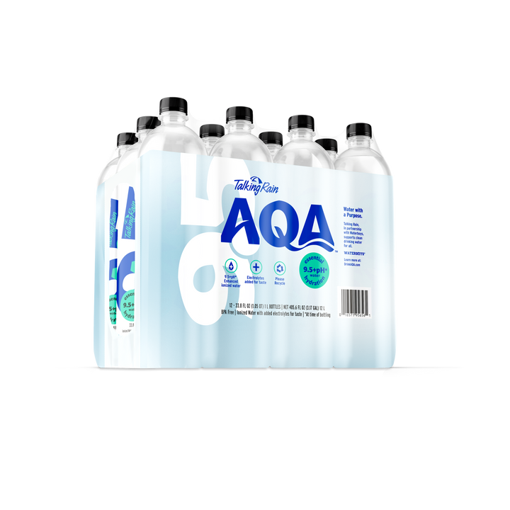Talking Rain Tr Aqa Alkaline Water 1L (33.08Oz) Bottle Branded Film (12Pk)-33.8 fl. oz.-12/Case