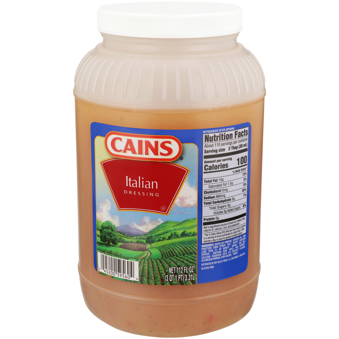 Cains Italian Regular 3.5Qt Dressing Bulk-1 Gallon-4/Case