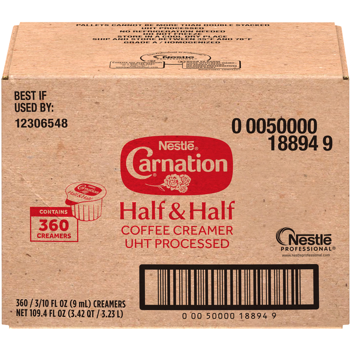 Carnation Nestle Single Serve Half & Half Creamers-0.303 fl. oz.