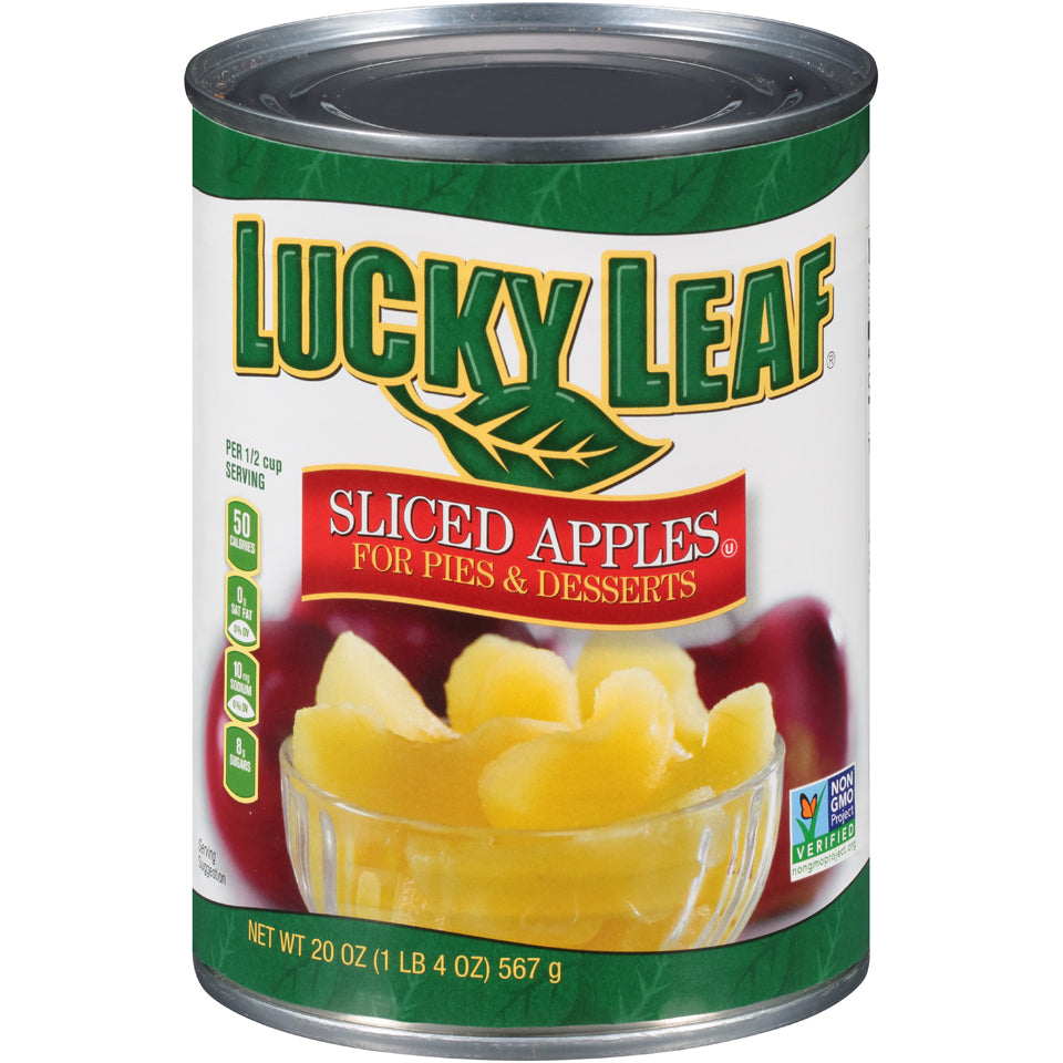 Lucky Leaf Sliced Apples In Water-20 oz.-12/Case