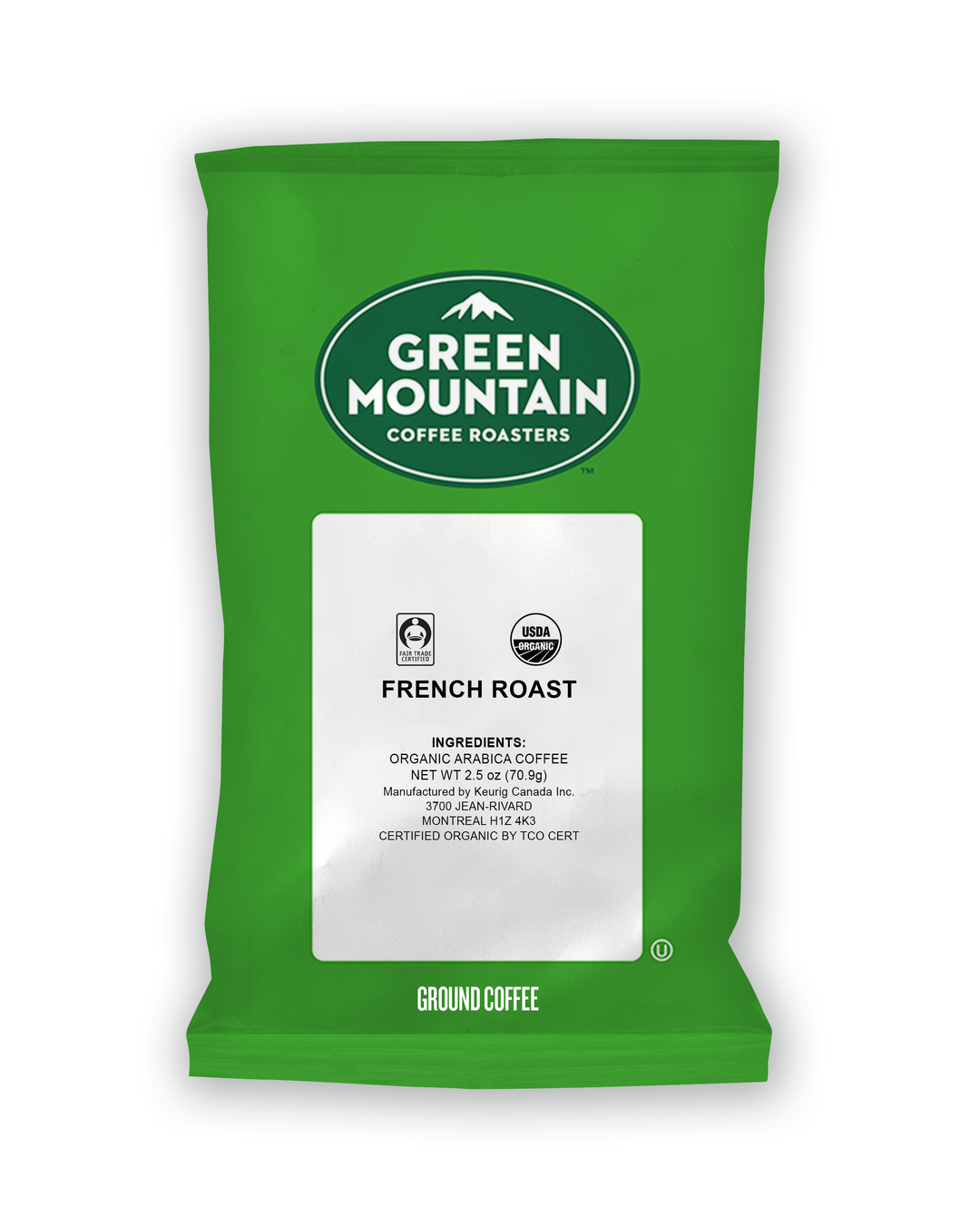 Green Mountain Coffee Ground French Roast-50 Each-1/Case