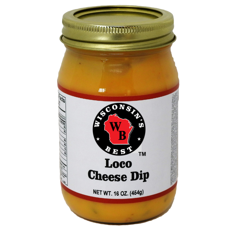 Wisconsins Best Loco Cheese Dip Jar-16 oz.-12/Case