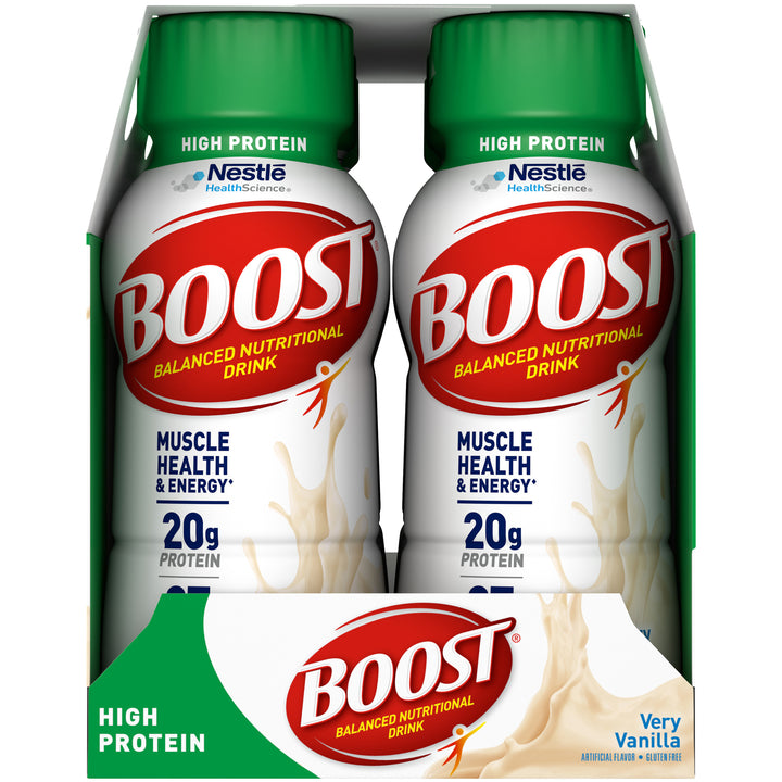 Boost High Protein Vanilla Nutritional Beverage-8 fl. oz.-6/Box-4/Case