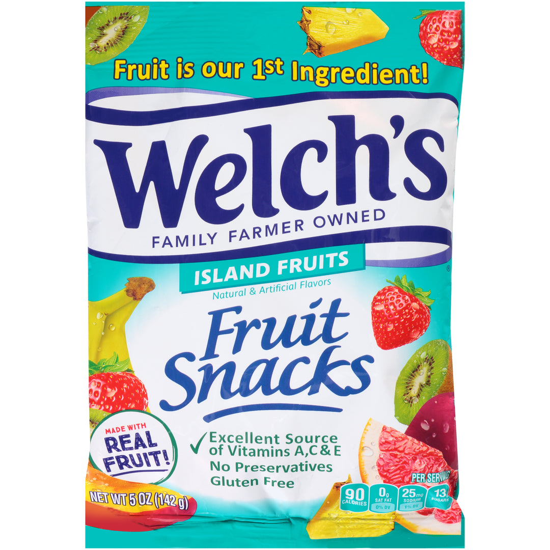 Welch's Island Fruits Fruit Snack-72 Count-1/Case