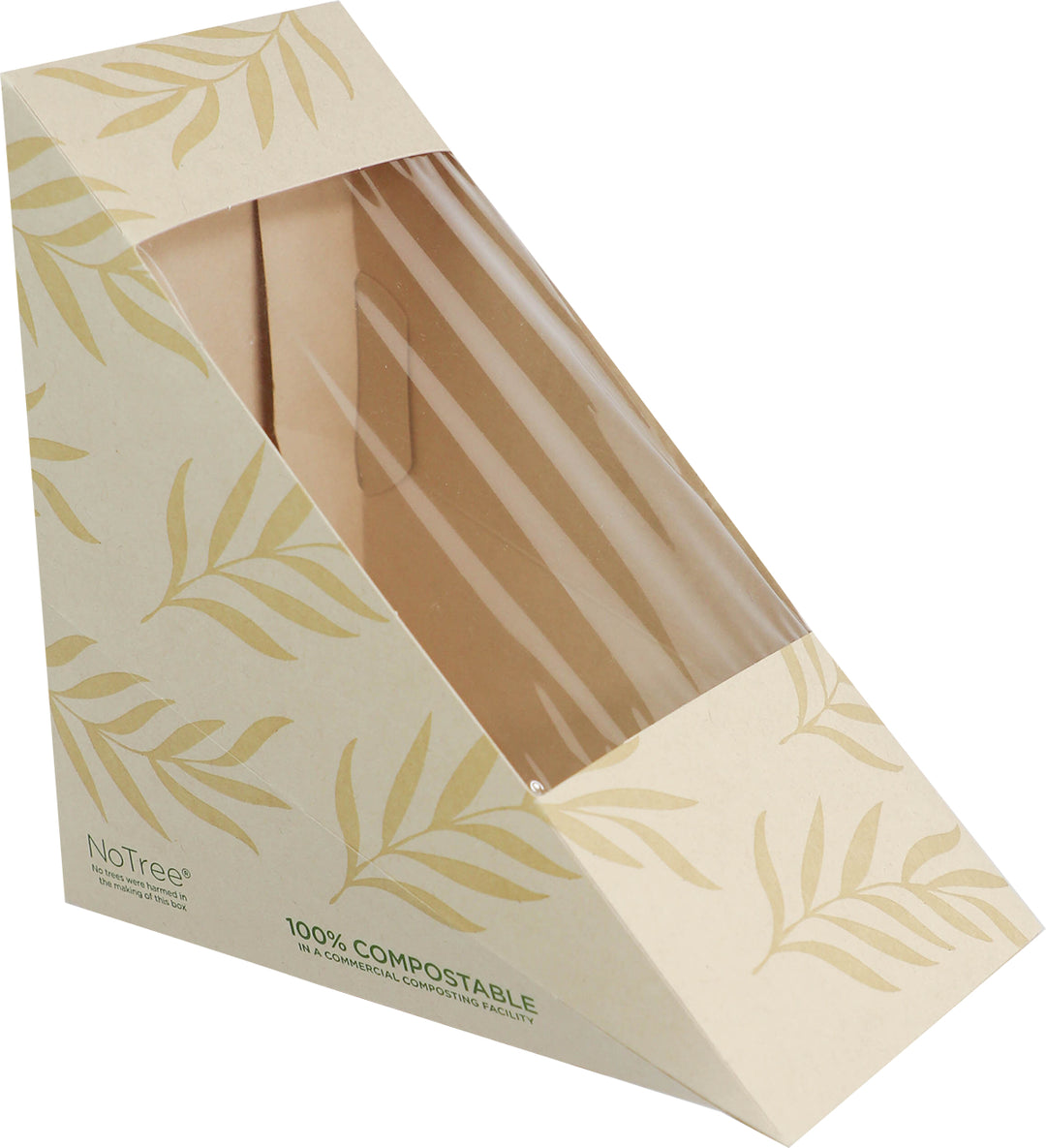 World Centric Medium Paper Sandwich Wedge-250 Each-2/Case