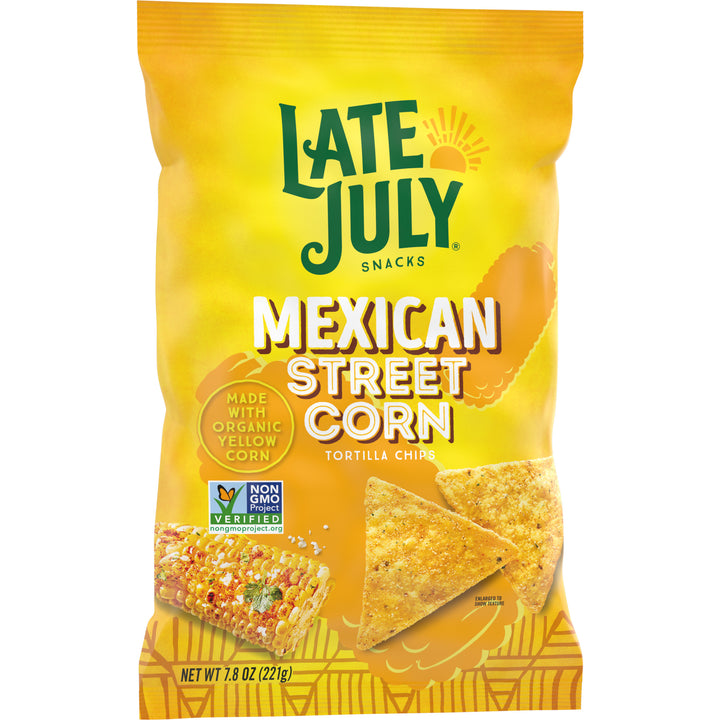 Late July Clasico Mexican Street Corn Tortilla Chips-7.8 oz.-12/Case