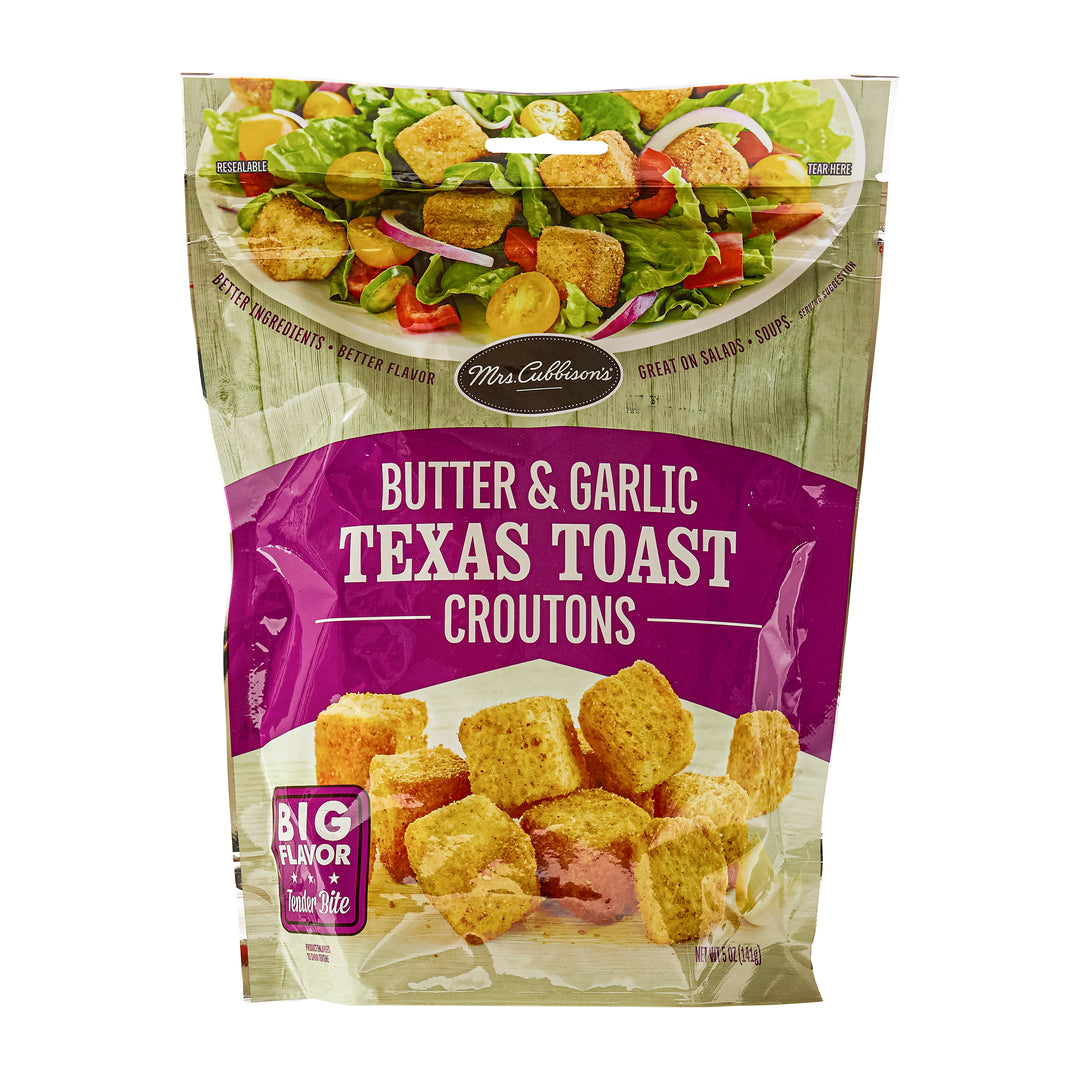 Mrs. Cubbison's Texas Toast Butter & Garlic Crouton-5 oz.-9/Case