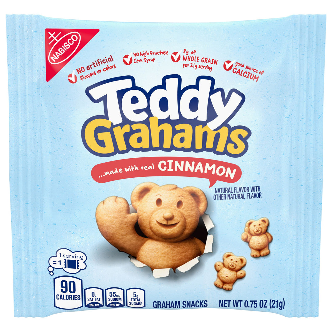 Teddy Grahams Cinnamon Cookies-0.75 oz.-150/Case