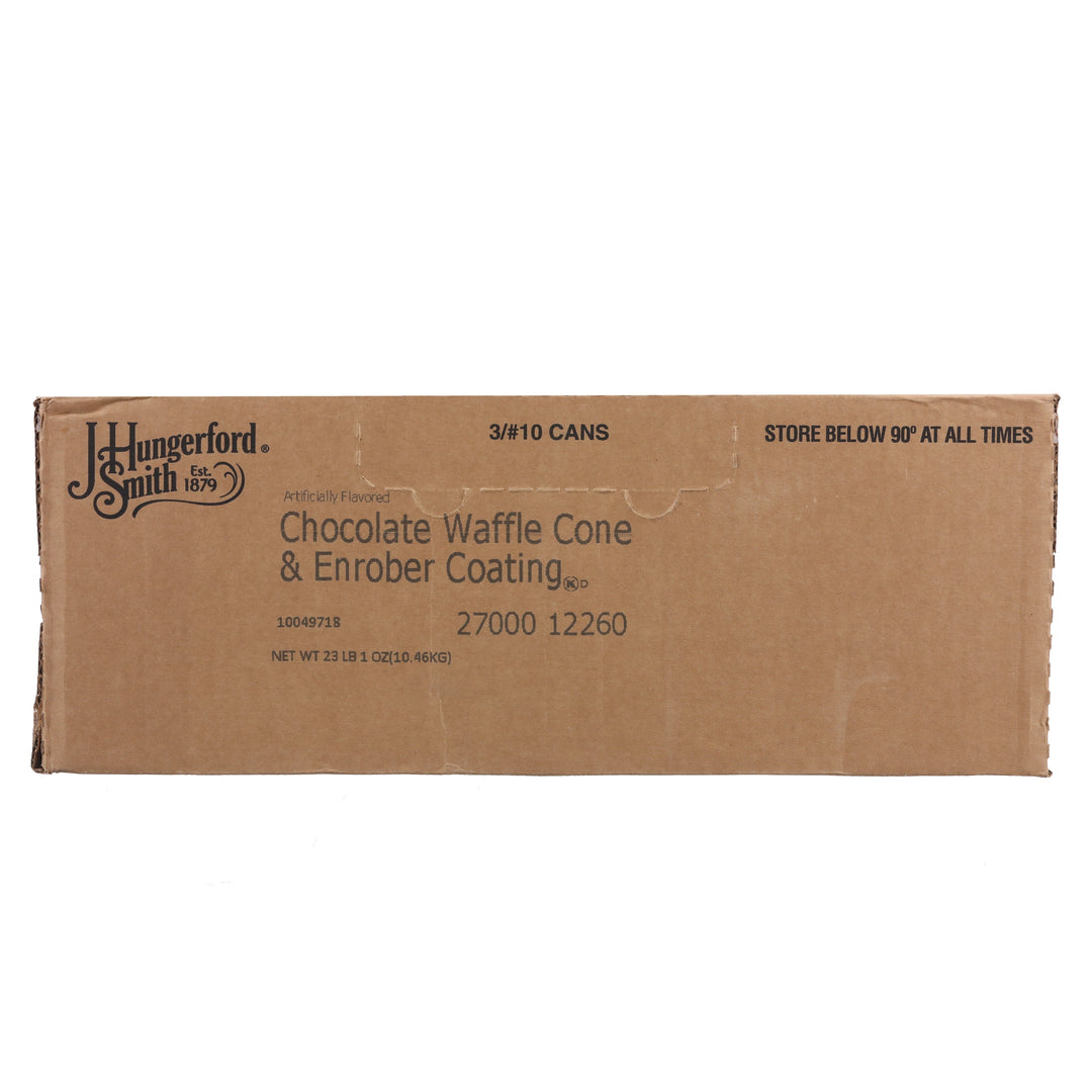 Jhs Chocolate Waffle Cone Enrober-123 oz.-3/Case