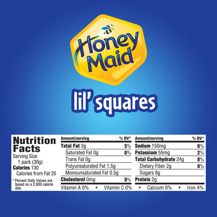 Honey Maid Graham Cracker Little Squares-1.06 oz.-72/Case