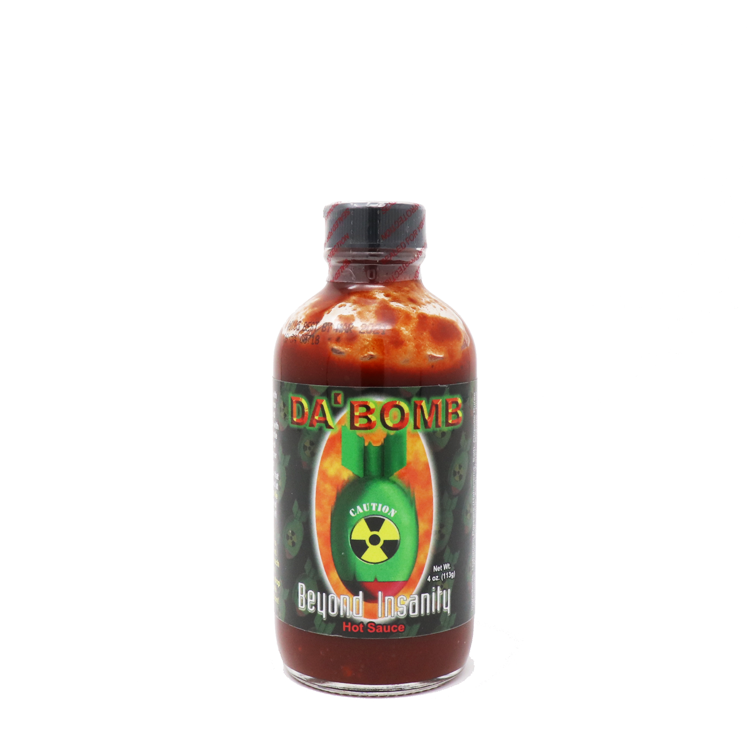 Da Bomb Beyond Insanity Hot Sauce Bottle-4 oz.-12/Case