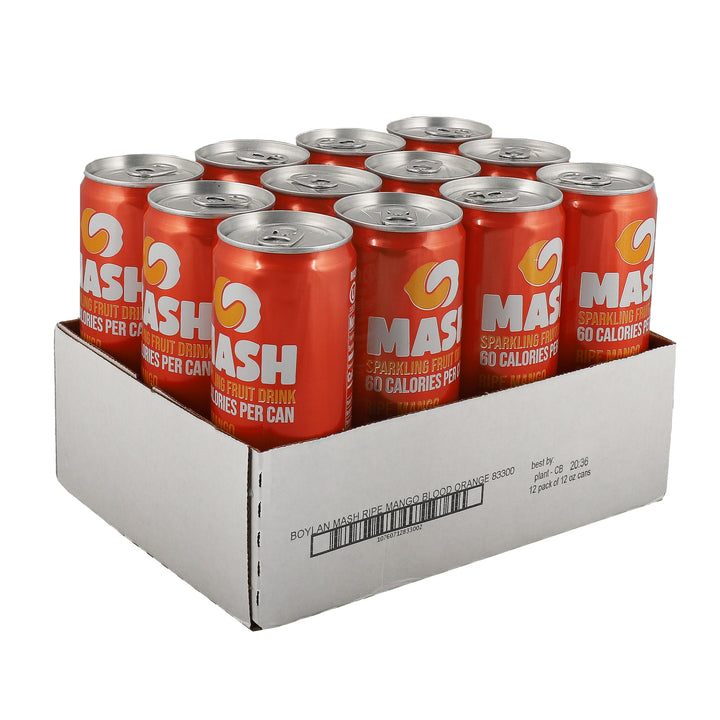 Mash Ripe Mango Blood Orange Slim Cans Case-12 fl. oz.-12/Case