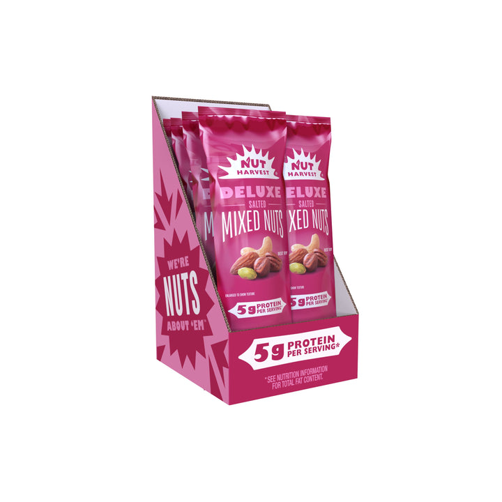 Nut Harvest Deluxe Salted Mixed Nuts-2.25 oz.-48/Case