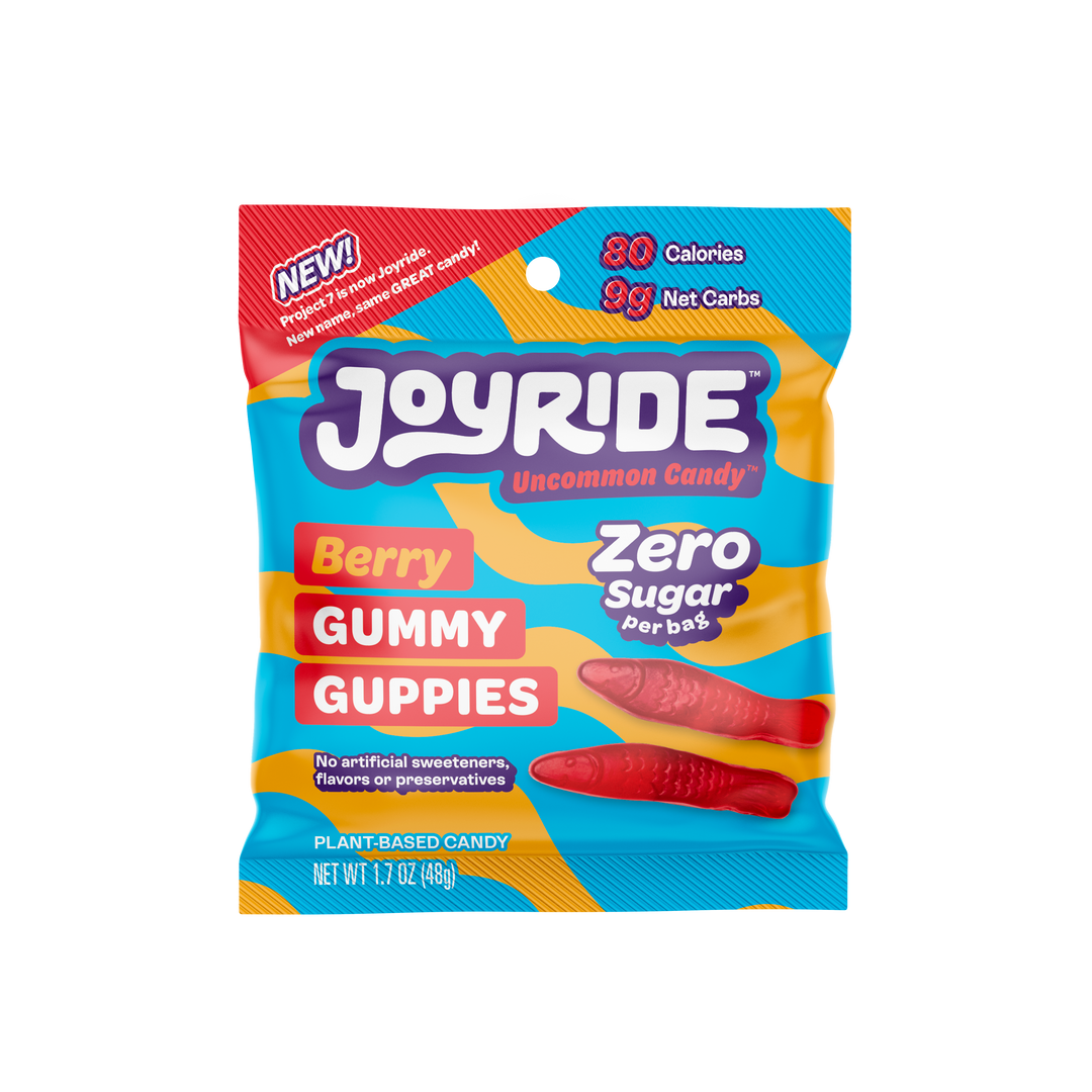 Joyride Zero Sugar Guppies Case Gummy Candy-1.7 oz.-8/Box-8/Case