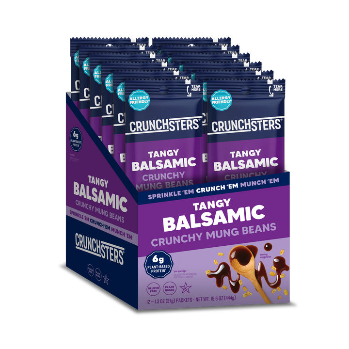 Crunchster Protein Snack Smokey Balsalmic Single Serve-1.3 oz.-12/Box-6/Case