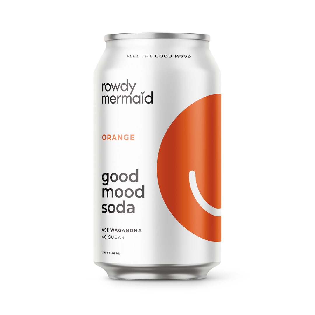 Rowdy Mermaid Good Mood Soda Orange-12 fl. oz.-12/Case