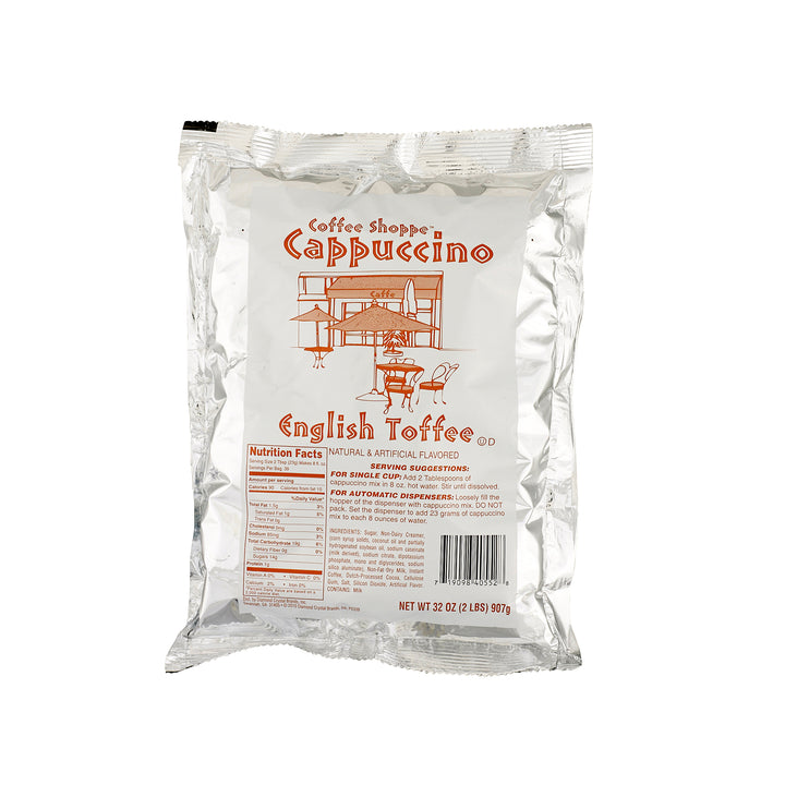 Coffee Shoppe Cappuccino English Toffee-2 lbs.-6/Case
