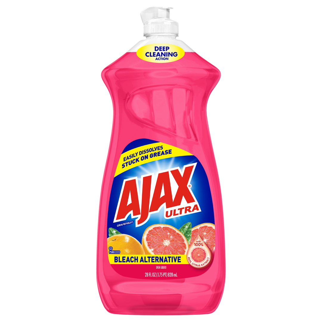 Ajax Dishwashing Liquid Grapefruit With Bleach-28 fl. oz.-9/Case