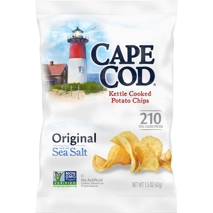 Cape Cod Salted Kettle Chips-1.5 oz.-56/Case