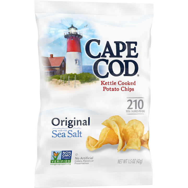 Cape Cod Salted Kettle Chips-1.5 oz.-56/Case