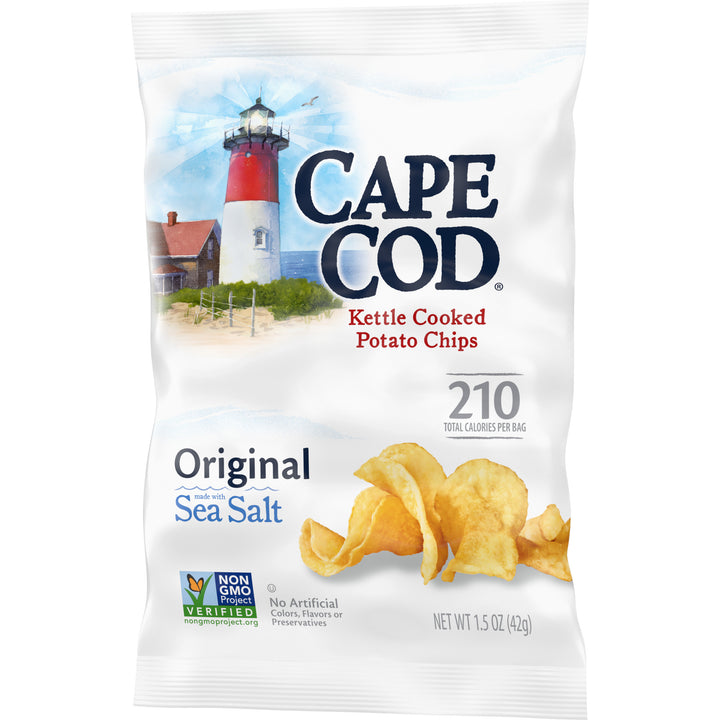 Cape Cod Salted Kettle Chips-1.5 oz.-56/Case