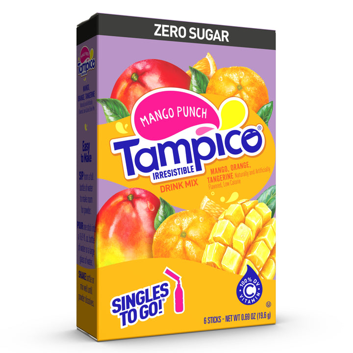 Tampico Mango Punch Singles To Go Drink Mix-6 Count-12/Case