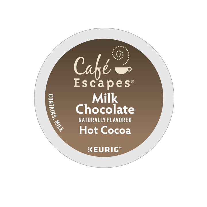 Cafe Escapes Cocoa K-Cup Pod Milk Chocolate-24 Count-4/Case