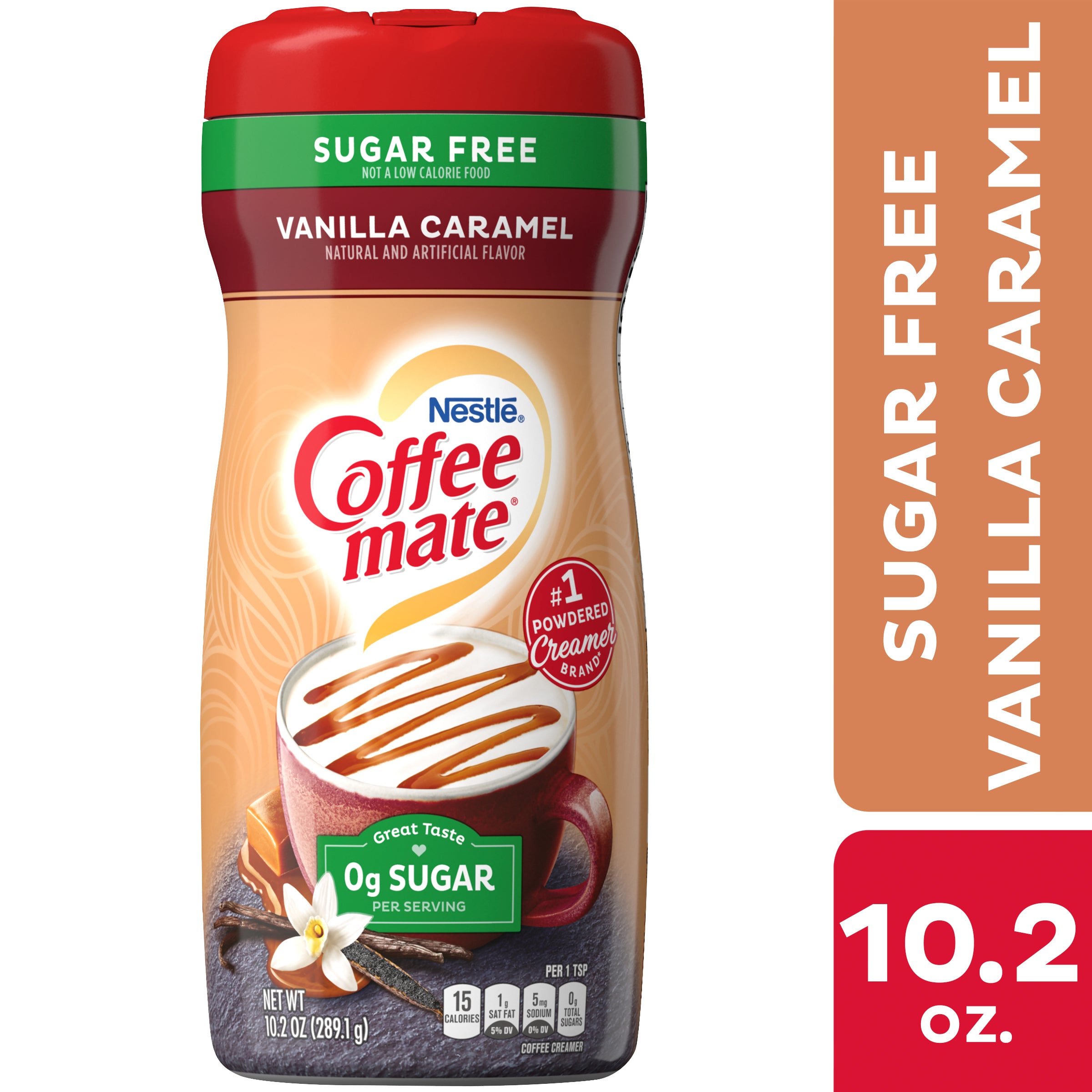 CoffeeMate Sugar Free Vanilla Caramel Powder Creamer10.2 oz.6/Case