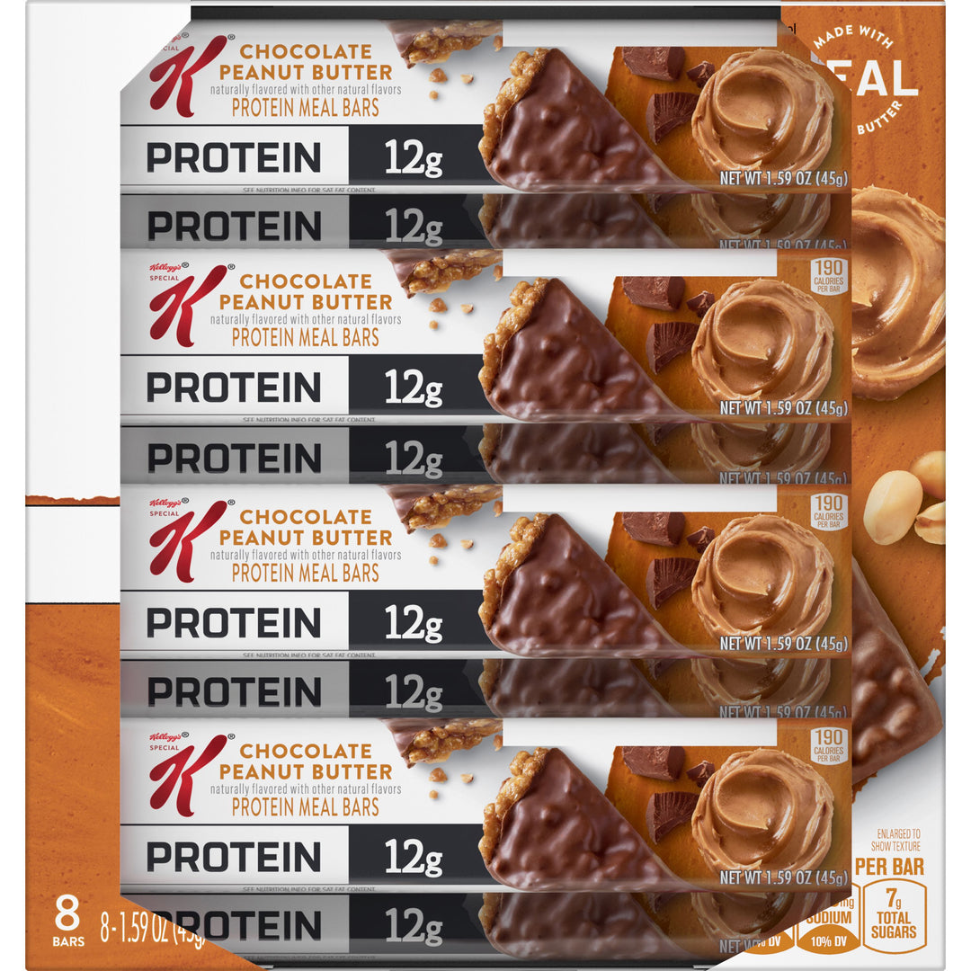 Kellogg's Special K Chocolate Peanut Butter Protein Meal Bars-1.59 oz.-8/Box-6/Case
