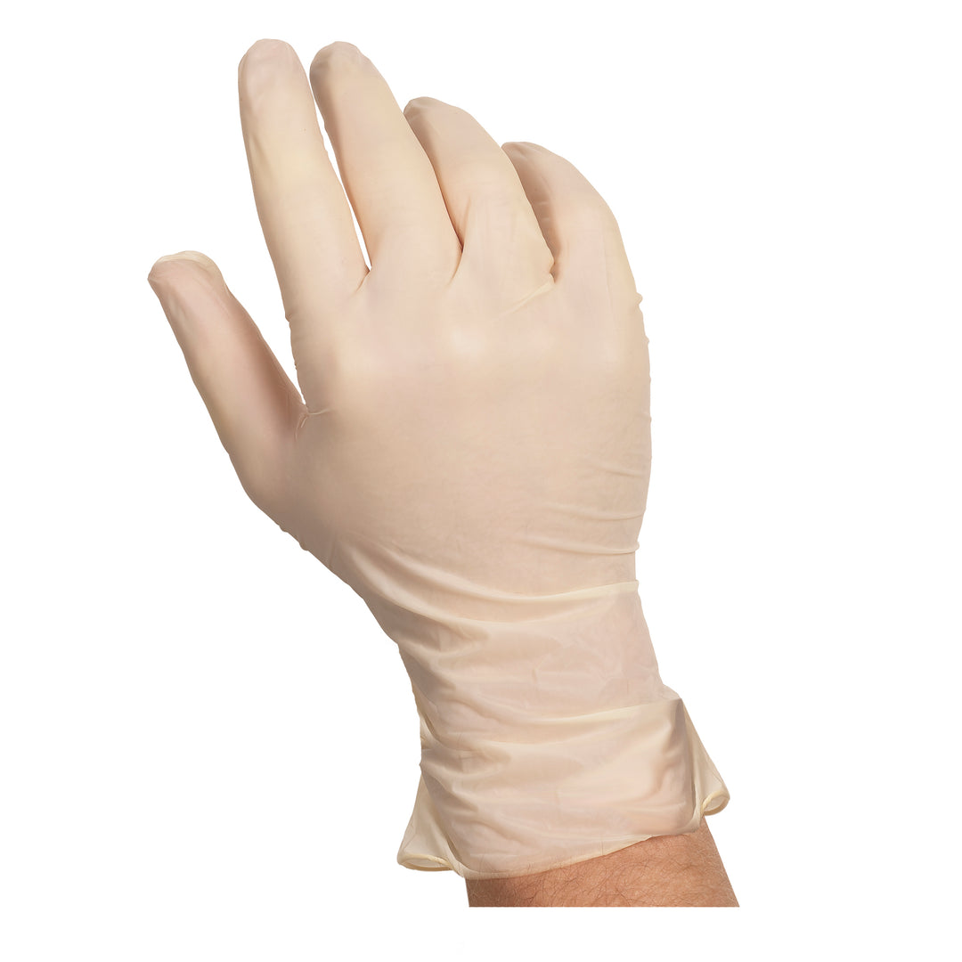 Companions Essentials Latex Powdered Medium Glove-100 Each-100/Box-10/Case
