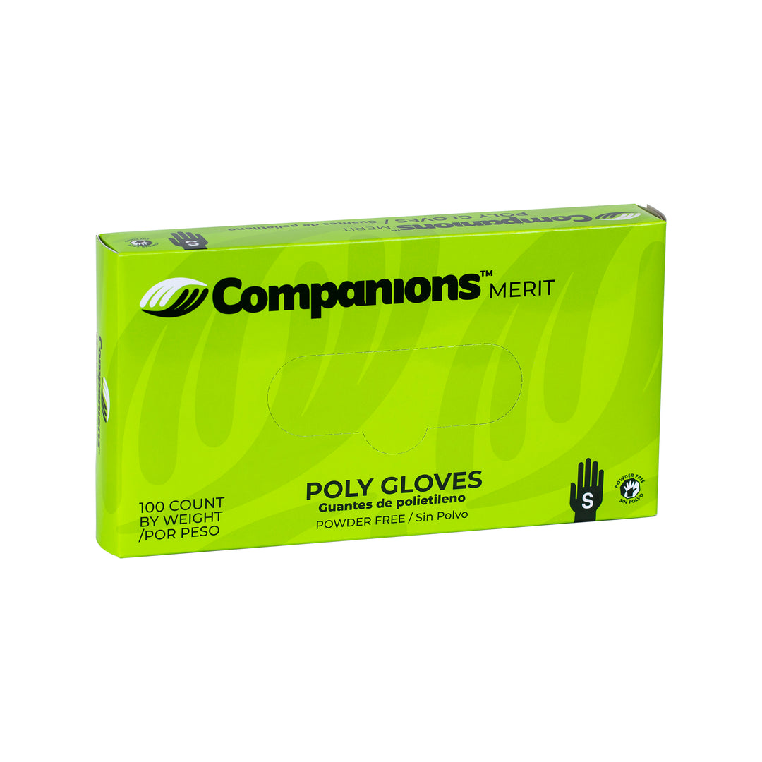 Companions Merit Poly Oeg Small Gloves-100 Each-100/Box-10/Case