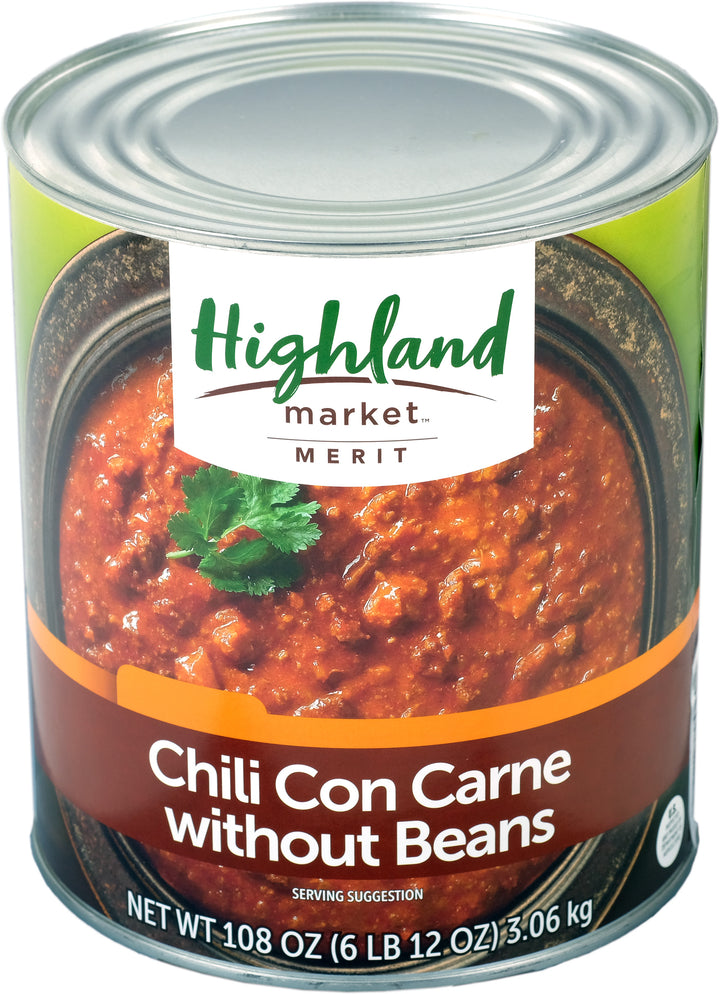 Highland Market Merit Chili Without Beans-108 oz.-6/Case