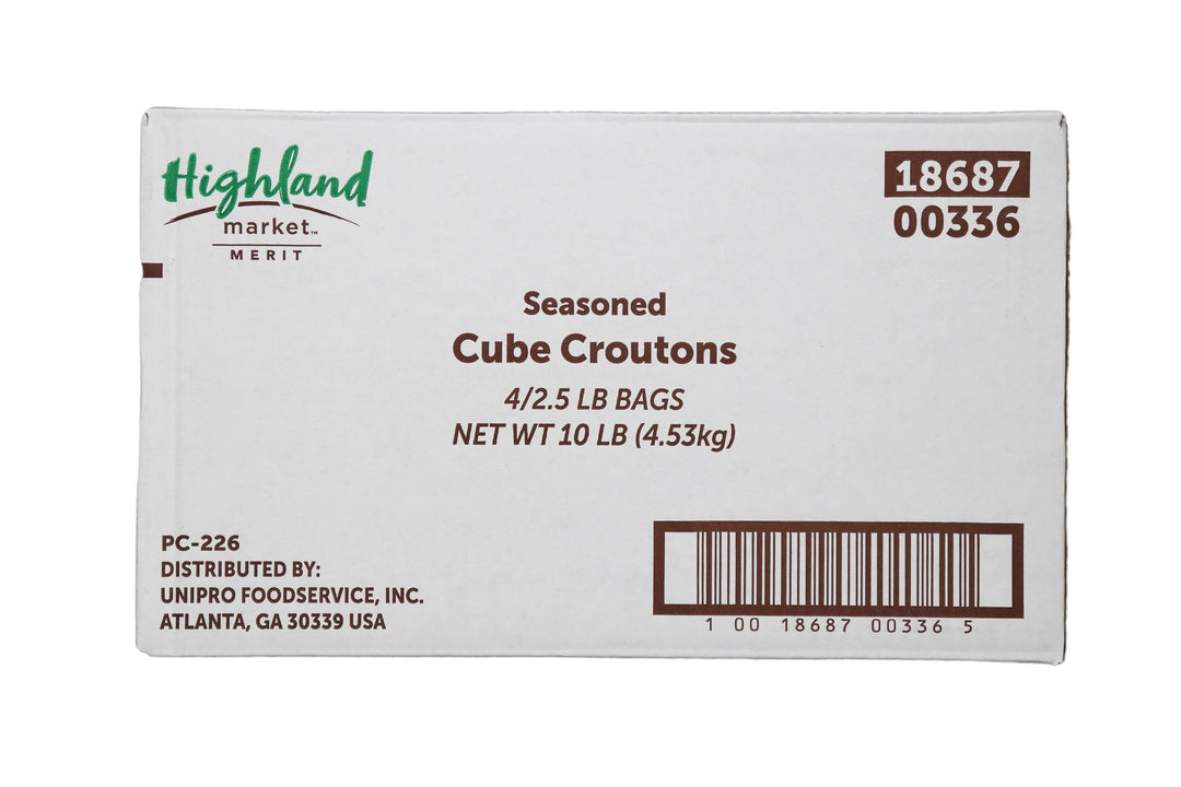 Highland Market Merit Cubes Crouton Bulk-2.5 lbs.-4/Case